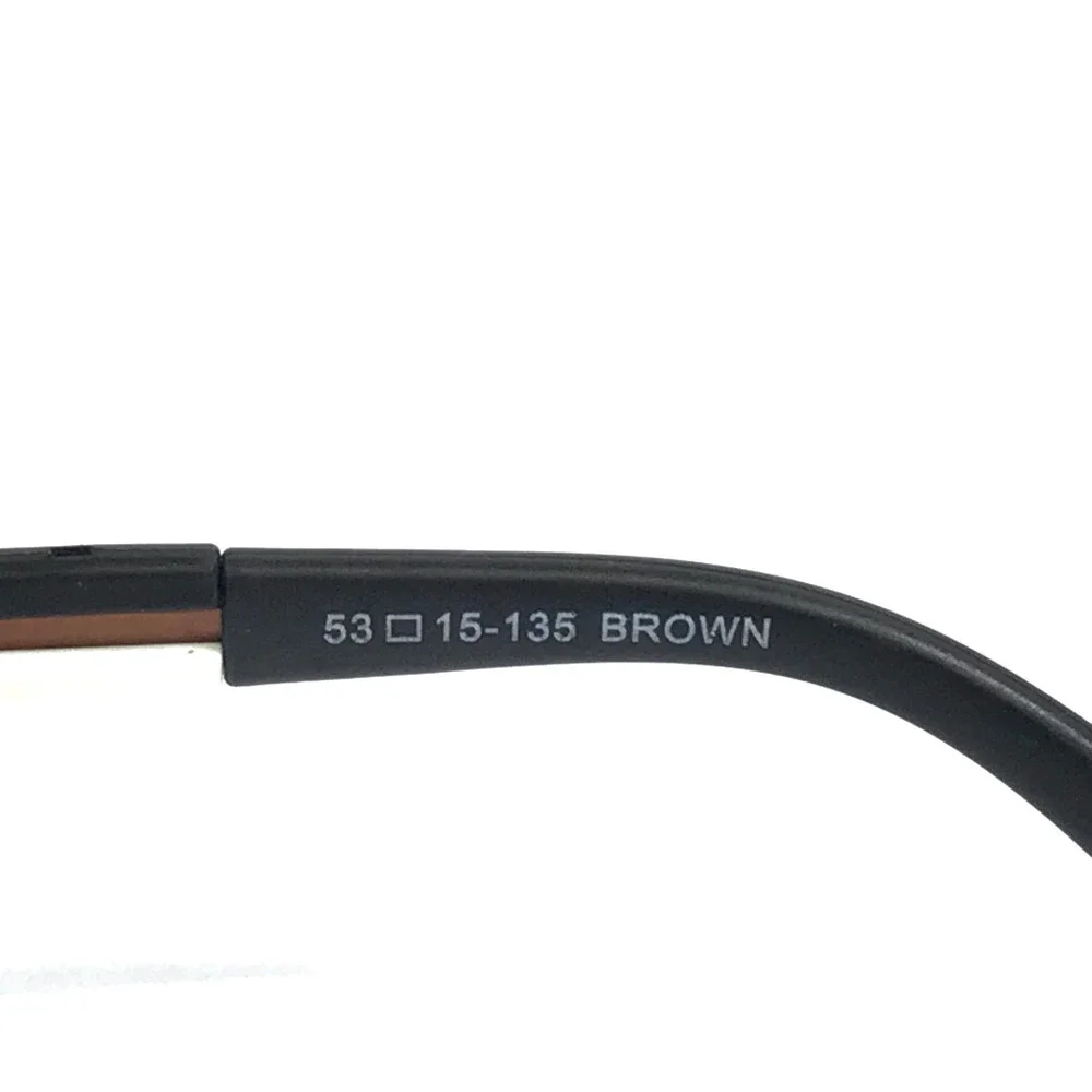 Interchangeables by Bulova Eyeglasses Frames CHAMPION Brown Rectangle 53-15-135